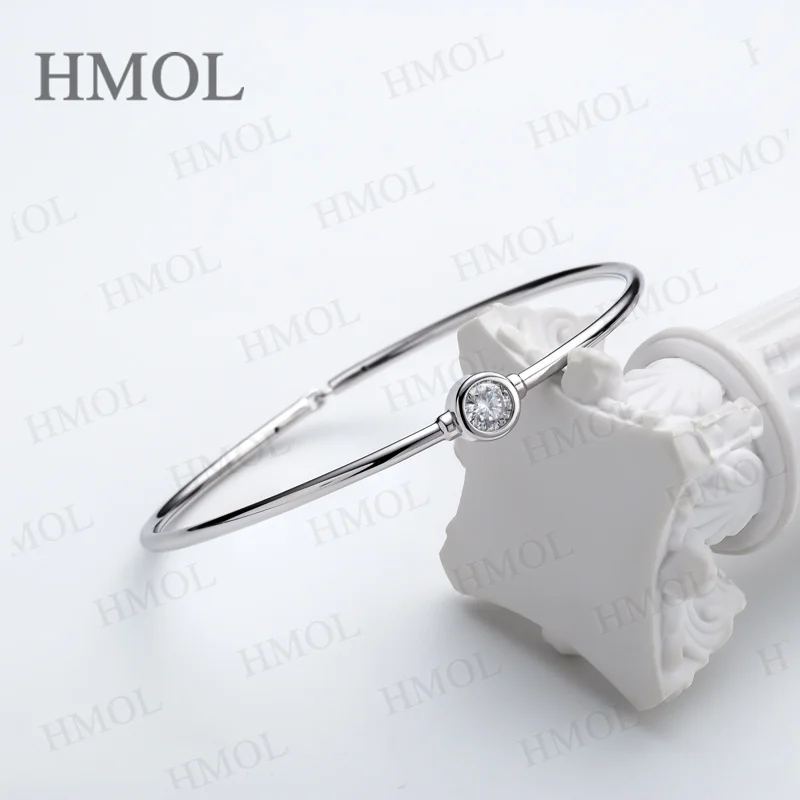 Moissanite Bracelet 925 Sterling Silver 0.5CT Single Stone GRA Certificate NonFade Women Daily Wear Fine Jewelry Wholesale Price