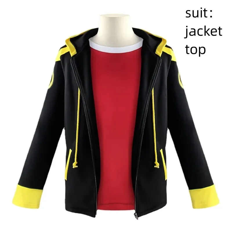 Game Mystic Messenger 707 Seven Luciel Saeyoung Choi Cosplay Costume Wig Anime Zipper Jacket Hoodies Coat T-Shirt Halloween Suit