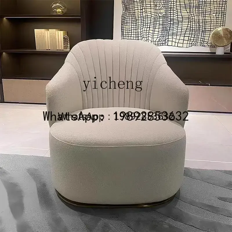 

YZ1 light luxury single sofa chair modern villa living room home fabric leisure chair home decoration accessories
