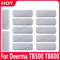 For Deerma TB500 TB800 Mop Water Spray Mop 360 Rotating Cleaning Cloth Head Wooden Carbon Fiber Cloth Accessroies