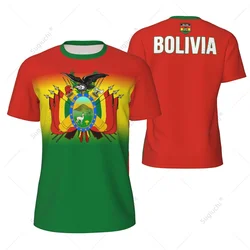 Sports Mesh T-shirt Bolivia Flag For Running Bike Soccer Tennis Football Fitness Tees 3D Printed Custom