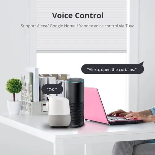 Imagen 2 del producto Motor de persiana enrollable inteligente, Motor de recarga Zigbee motorizado eléctrico para tubo de 17 25 y 28mm, Motor de persiana enrollable, Alexa y Google