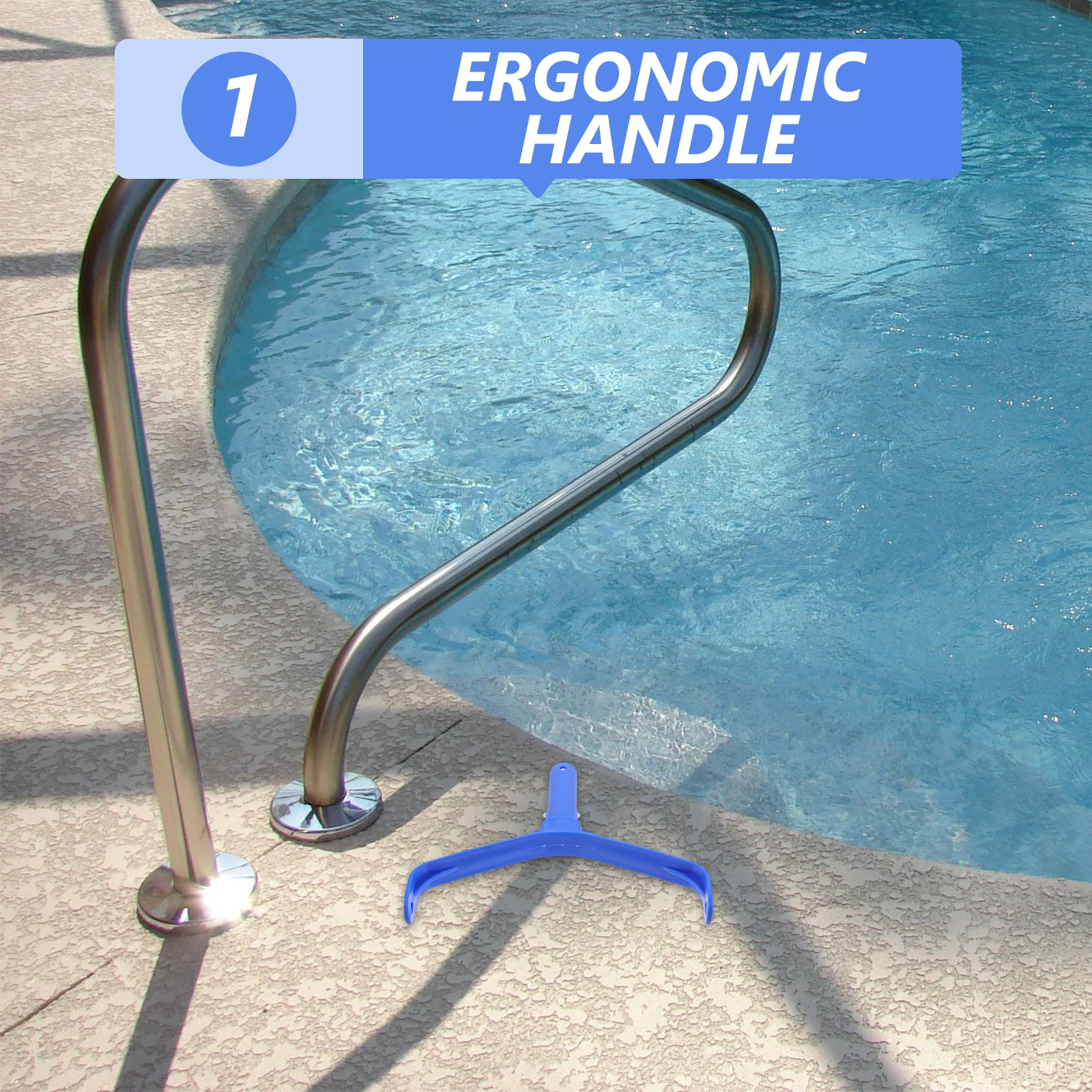 

1pcs Swimming Vacuum Handle Replacement Suction Head Grip Cleaning Tool Ergonomic Plastic Pool Accessory Efficient for Pool