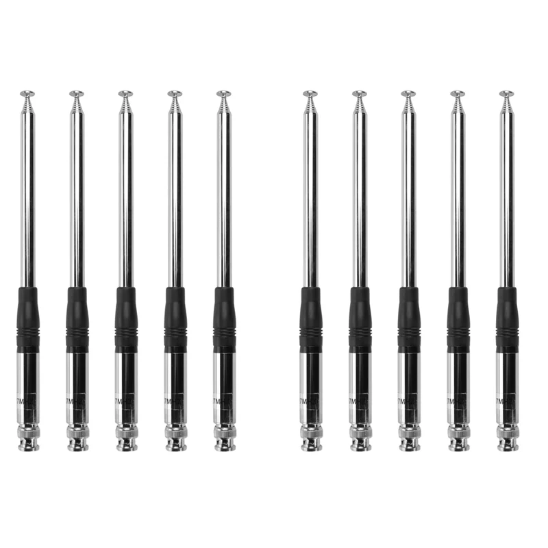 

10X 27Mhz Antenna 9-Inch To 51-Inch Telescopic/Rod HT Antennas For CB Handheld/Portable Radio With BNC Connector-VVNB