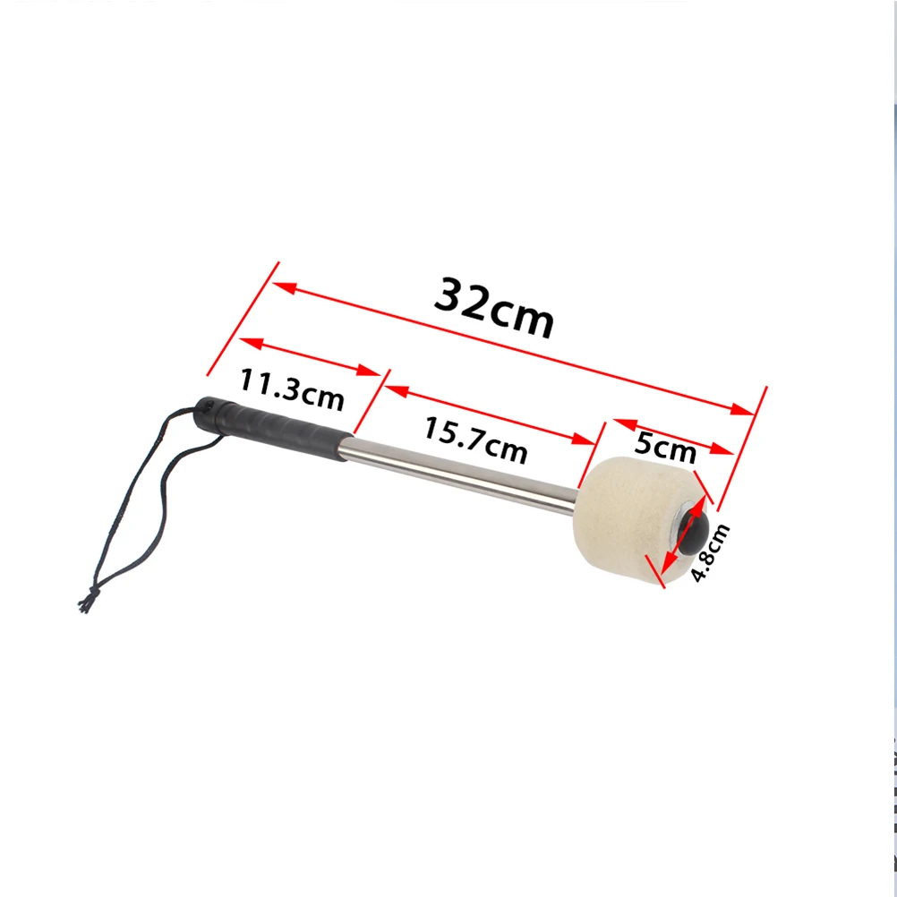

Drumstick Drumsticks Pad for Dampener Percussion Instrument 5a Mallet Mallets Wool Felt Musical Chopsticks