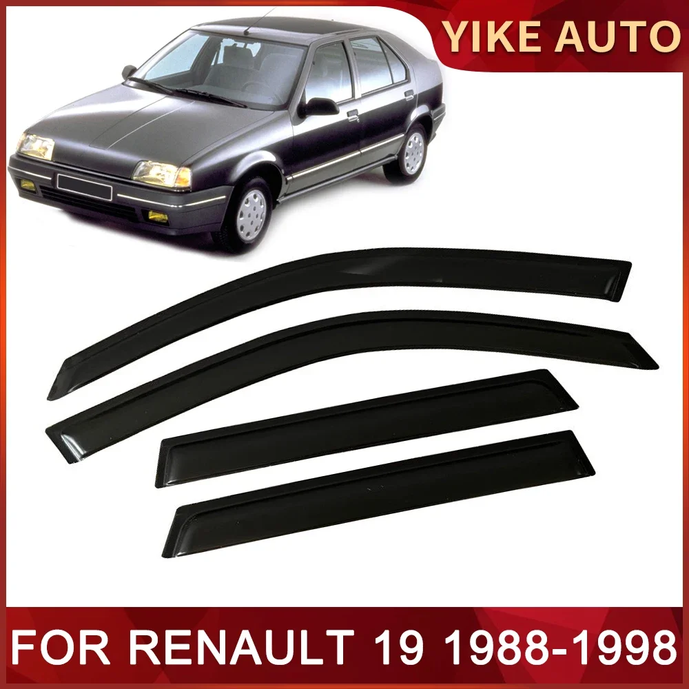 

Оконный козырек для RENAULT 19 1988-1998 гг., дверной козырек с защитой от атмосферных воздействий, защита от ветра, защита от дождя, боковые окна, ветровые дефлекторы, авто