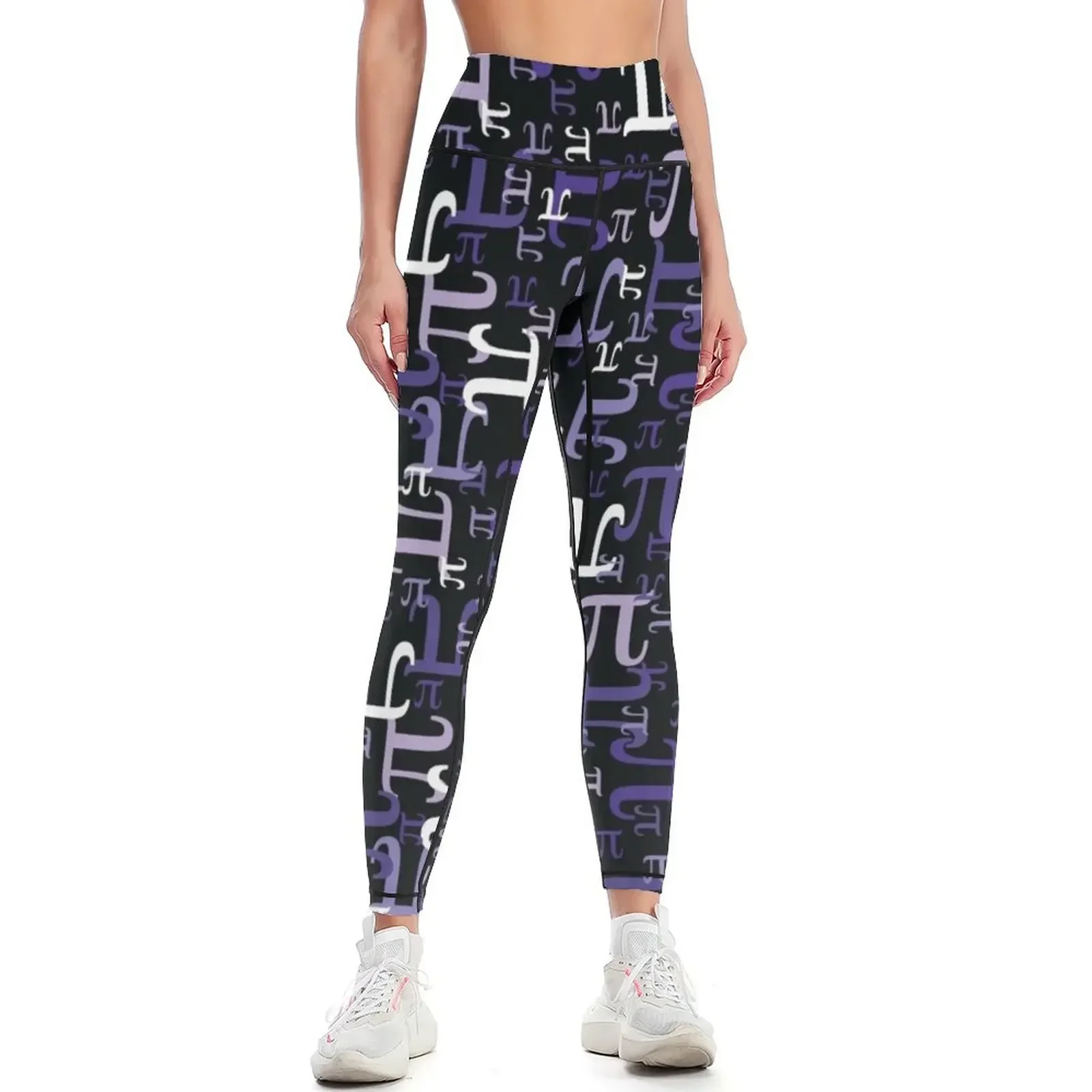 Pieces of Pi (Purple) Leggings Female legging pants gym's sportswear flared Tight fitting woman Womens Leggings
