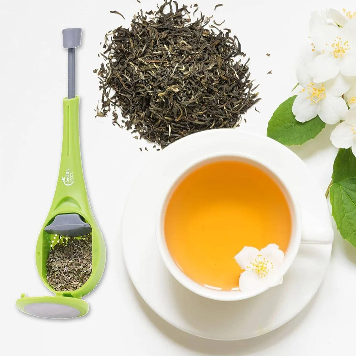 

1pc household handheld tea brewing machine, lightweight and comfortable tea brewing device, diffuser filter, kitchen accessories