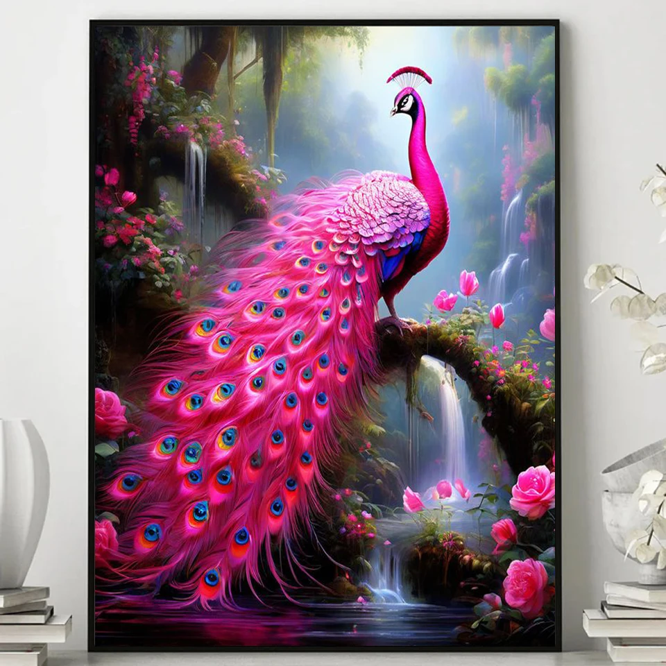 

Полный квадратный круглый алмазный живопись фэнтезийный павлин вышивка крестиком наборы Алмазная мозаика ремесленное украшение дома