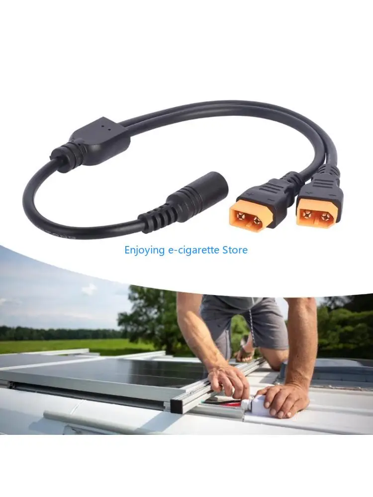 Wire Y Line Cable with 5.5 x 2.1 mm Female End for Wiring Tasks Y4QF