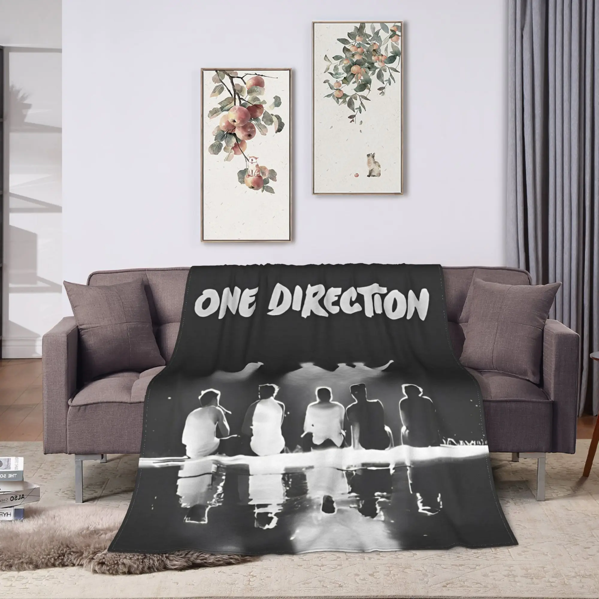 One Directions Blankets  Super Soft Funny Plush Throw Blanket For Living Room Picnic Flannel Bedspread Bed Cover