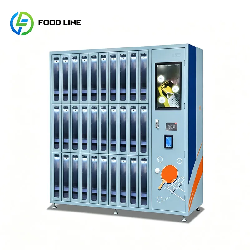 Table Tennis Racket Vending Machine Ping Pong Paddle Sports Locker Badminton Tennis Racket Equipment Kiosk Customized