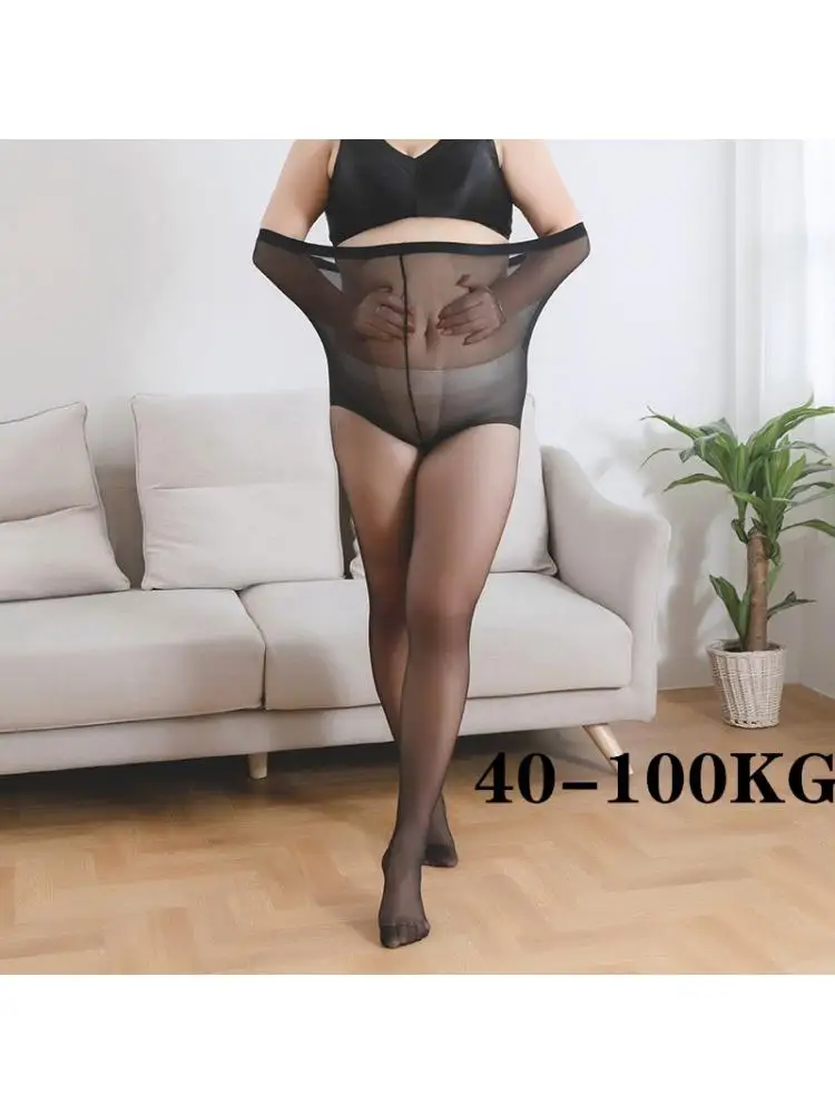 

5PCS Ultra Thin Sexy Plus Size 40-100KG Female Tights Anti Hook Silk Arbitrary Cut Pineapple Spring Summer Fat Safety Pantyhose