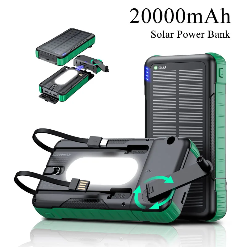 Hand Crank Solar Po… - image