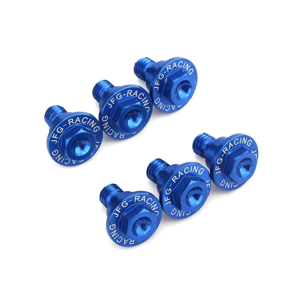 สกรูยึดกันกระแทกโช้คหน้า CNC สำหรับ HUSQVARNA TC TE TX FC FX FS 125 200 250 300 350 450 300i ENDURO 701 2014-2021 ทนทาน