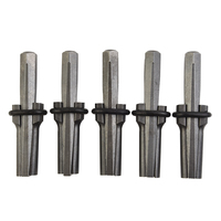 5pcs 9/16 Inch Stone Splitting Tools Stone Splitter Metal Plug Wedges And Feather Shims Concrete Rock Splitters