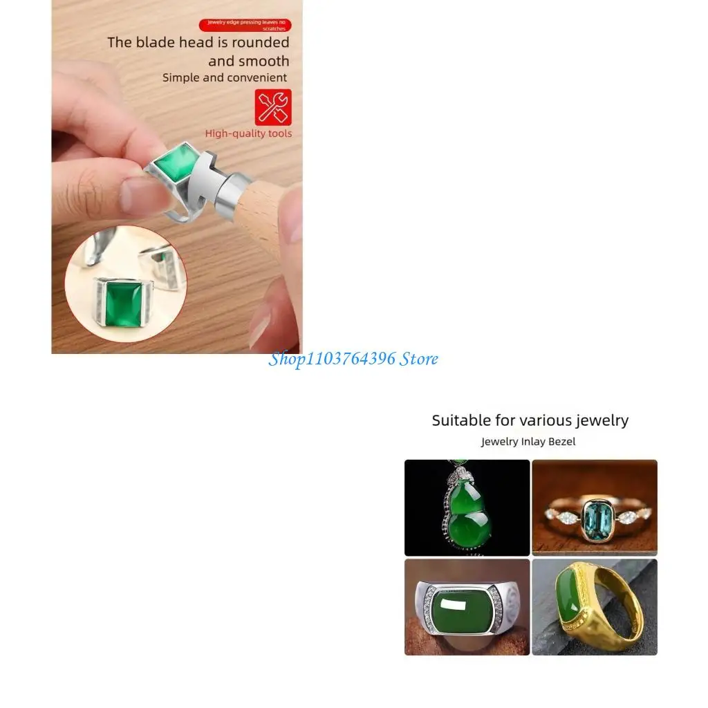 

Многофункциональный инструмент для установки нержавеющей стали для проектов ремесла с деревянной ручкой из драгоценных камней