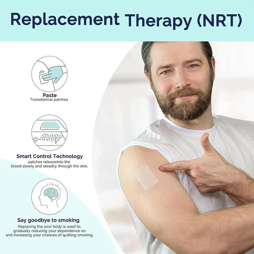 30PCS Beruhigende Raucherentwöhnung Patches Natürliche Kräuter Extrakt Relief Rauchen Kontrolle Aufkleber Rauchen Aufhören Zubehör Patches