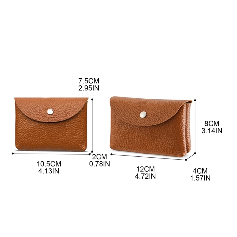 Cartera cuero para mujer y hombre, carteras pequeñas y cortas, minimonedero, tarjetero, bolsa dinero con bolsillo para con