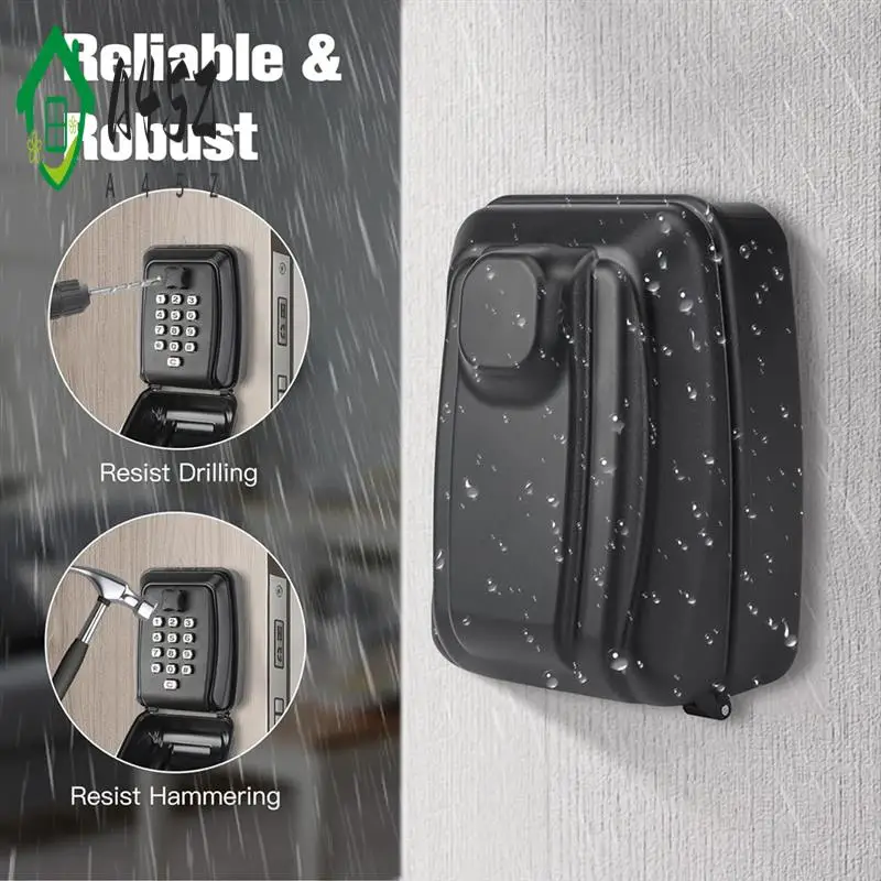 

A45Z-Key Lock Box For Outdoor Use, 12-Position Combination Key Storage Box With Weatherproof Cover, Suitable For Home Garage