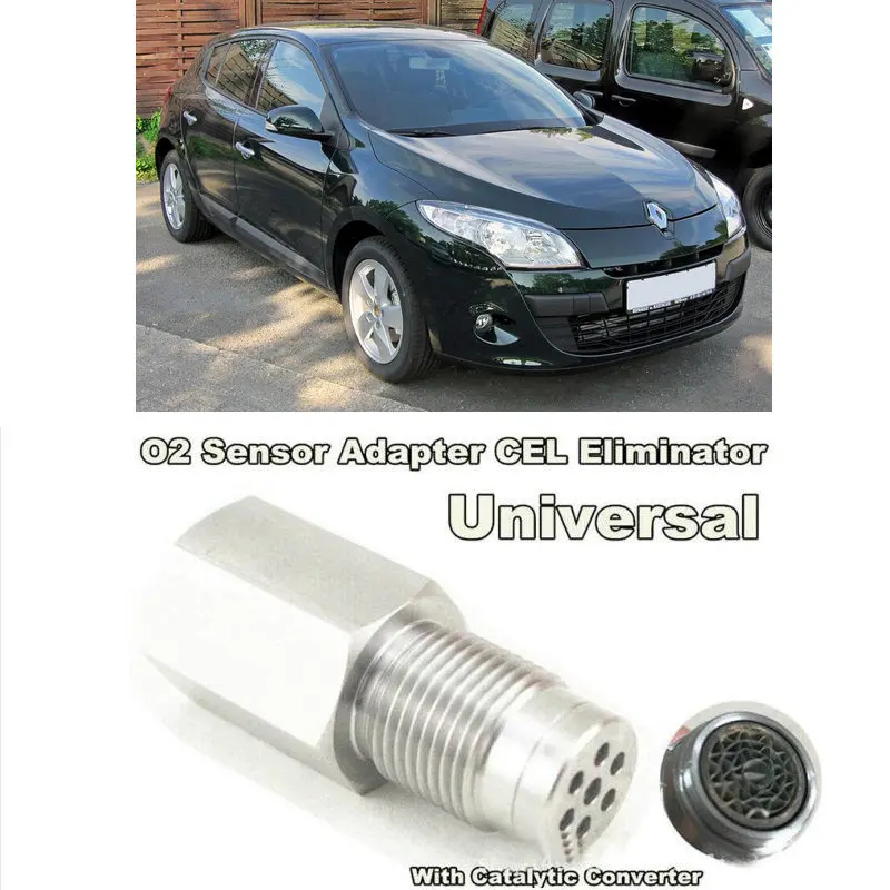 O2 sensor adapter cel eliminator with catalytic converter For renault megane 3 clio megane 2  clio 4 megane 4 captur logan 2