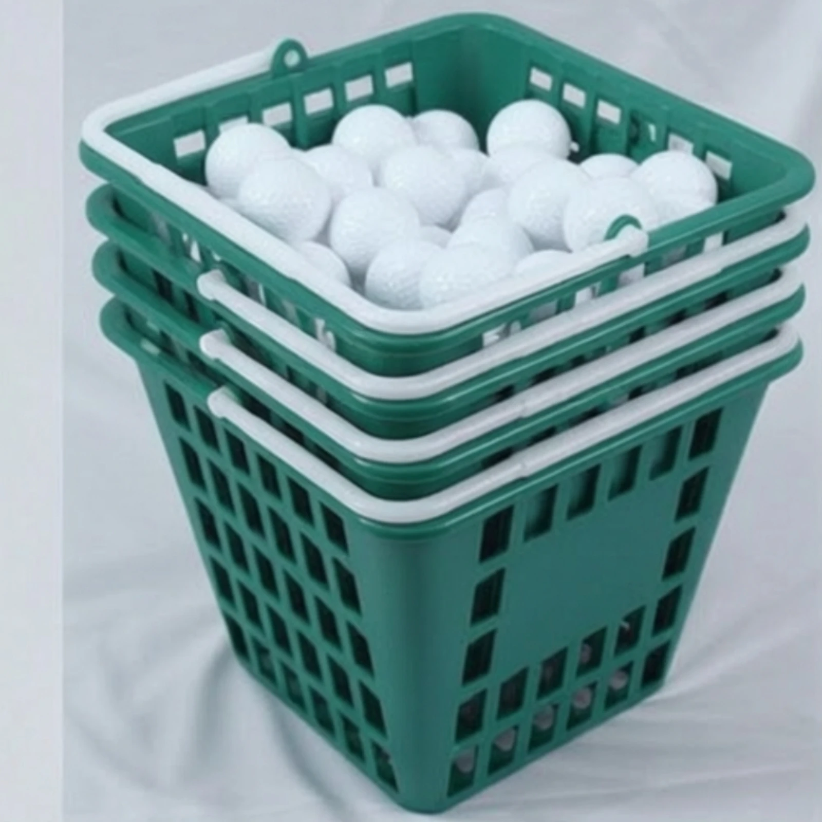 Basket Lightweight Golf Ball Container Holder Space-Saving for Driving Ranges, Home Practice Setups