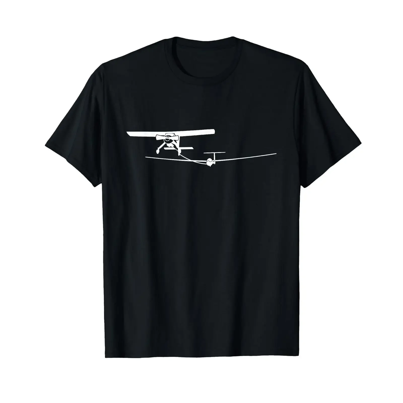 Wilga F tow glider pilot flying T shirt vintage Washed Slightly graphic designer clothes Top For Everyday Wear Breathable