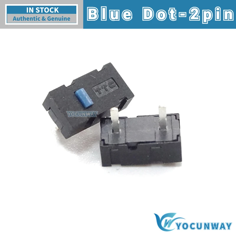 5Pcs-100PCS New Original TTC Micro Switch Blue Dot 2Pin RIVAL 500 600 Hexagonal S2C Side Key EC3-C 2