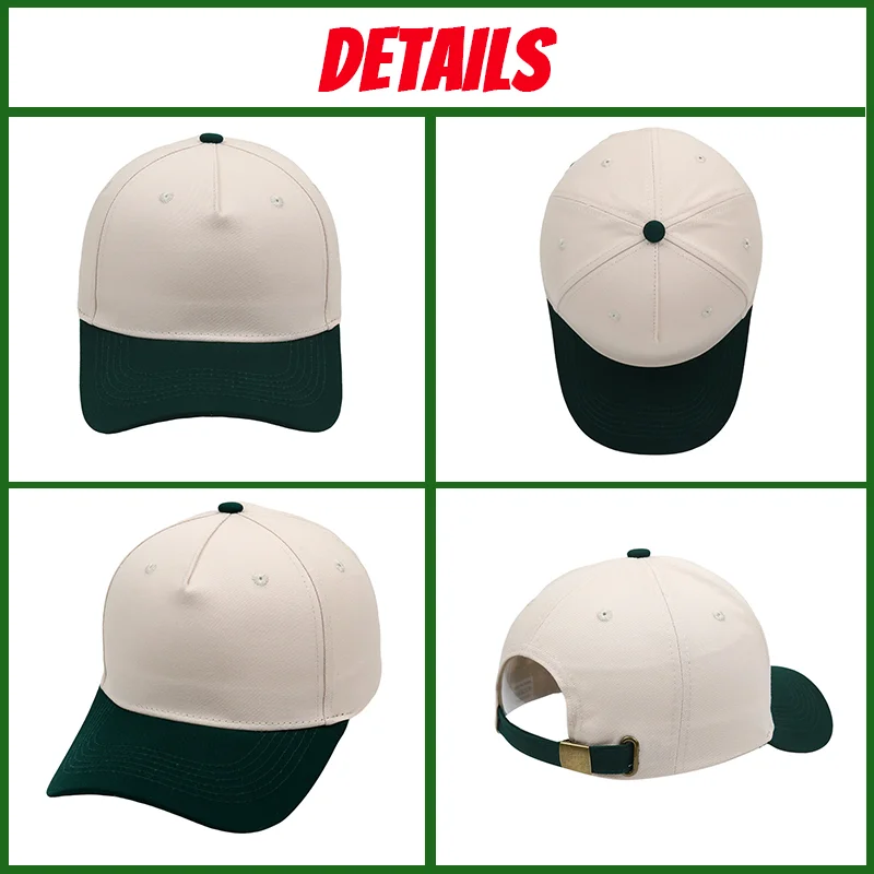 Fedoryn Custom 5-Panel Baseball Hat Unisex Patchwork Cotton Cap Letter Embroider Brand Design DIY Print Sun Hat Wholesale image 6