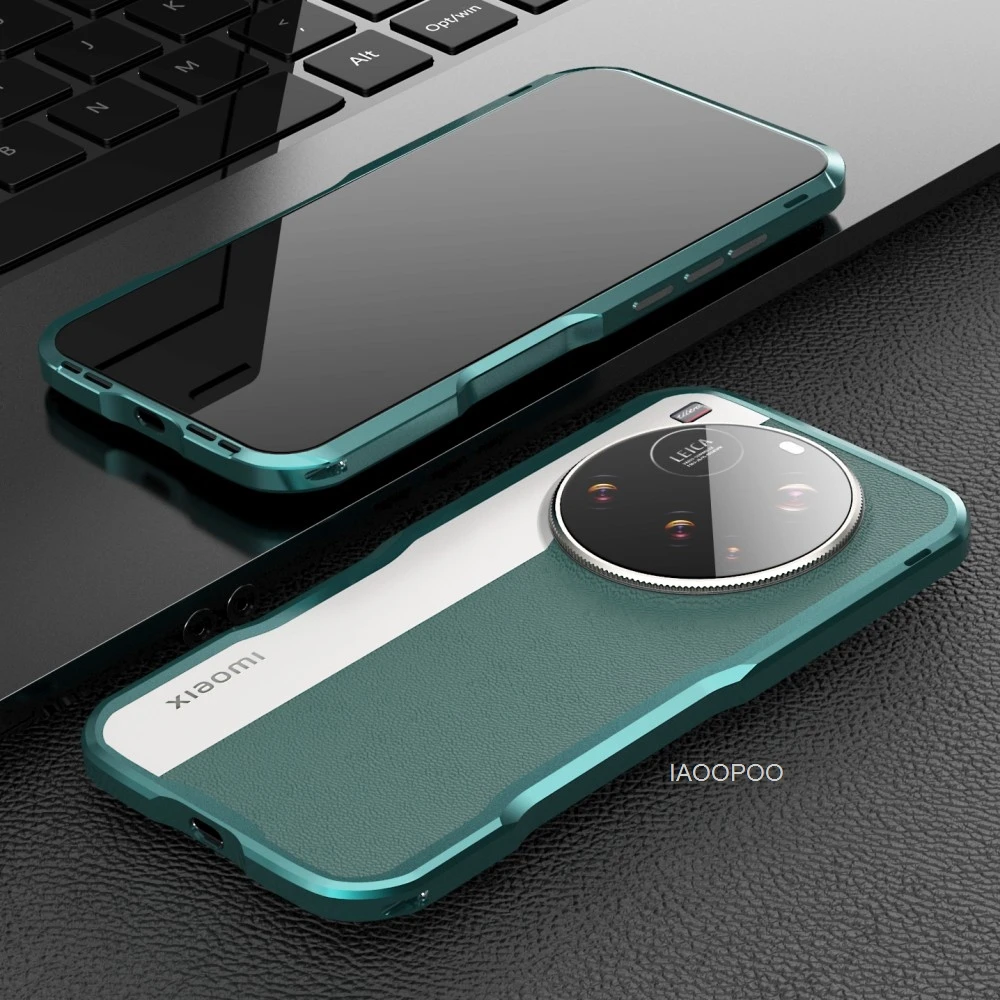 Modisches Aluminium-Metallrahmen-Gehäuse für Xiaomi 17 15 Ultra 15 Pro mit Glas-Displayschutzfolie