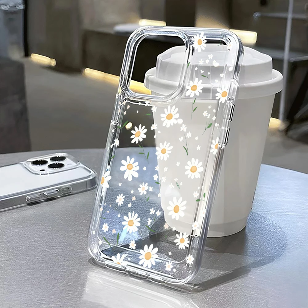 

daisy Clear Case for iPhone16 Pro Max 16Pro 16Plus 16 15 Pro Max 15Pro 15Plus 15 13 13Pro 14 12 11Pro Max Plus