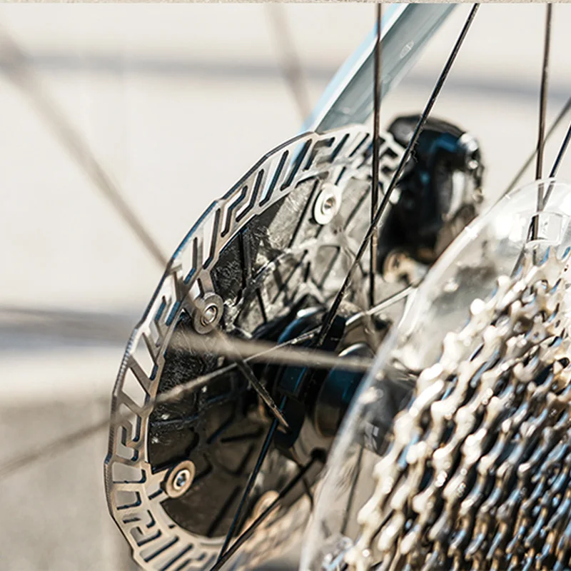 المطارد دراجة منتصف قفل مكبح قرصي الدوار ألياف الكربون الهوائية سترة واقية الطريق الدراجة TT مكبح قرصي الدوار 160 مللي متر 140 مللي متر #5