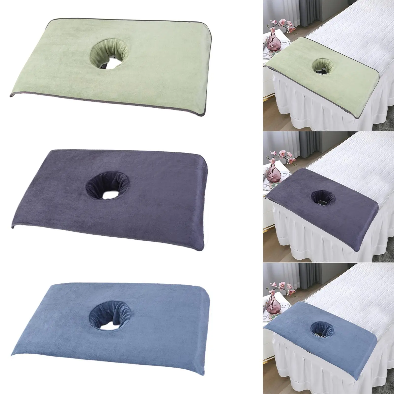 Ręcznik do masażu SPA z podkładką na zagłówek łóżka i poszewką na poduszkę do twarzy