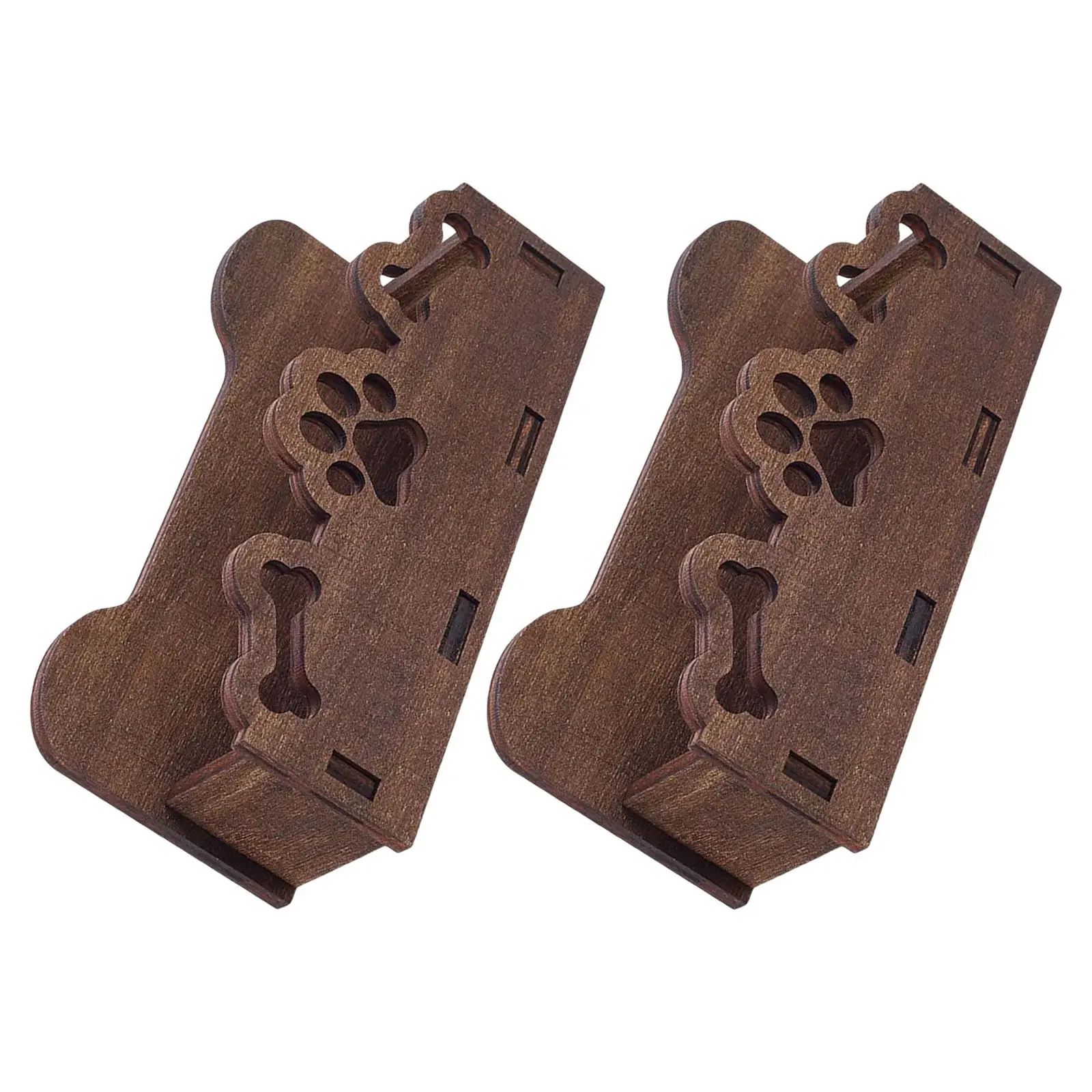 

Набор из 2 деревянных подставок для визиток в виде милых собачек, органайзер для карточек на стол, прилавок, выставку