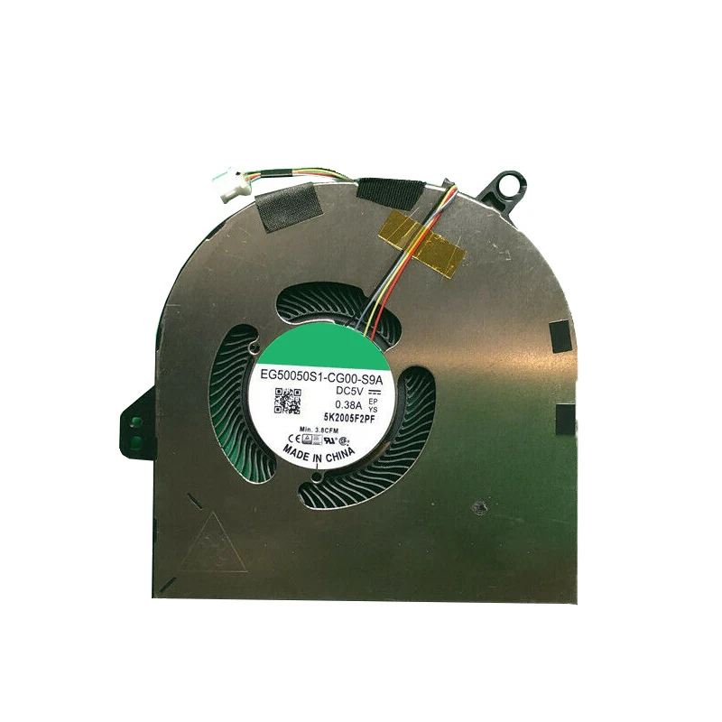 

Laptop CPU Fan For DELL For XPS 15 9500 DC28000ORSL 0DJH35 DJH35 EG50050S1-CG00-S9A DC5V 0.38A