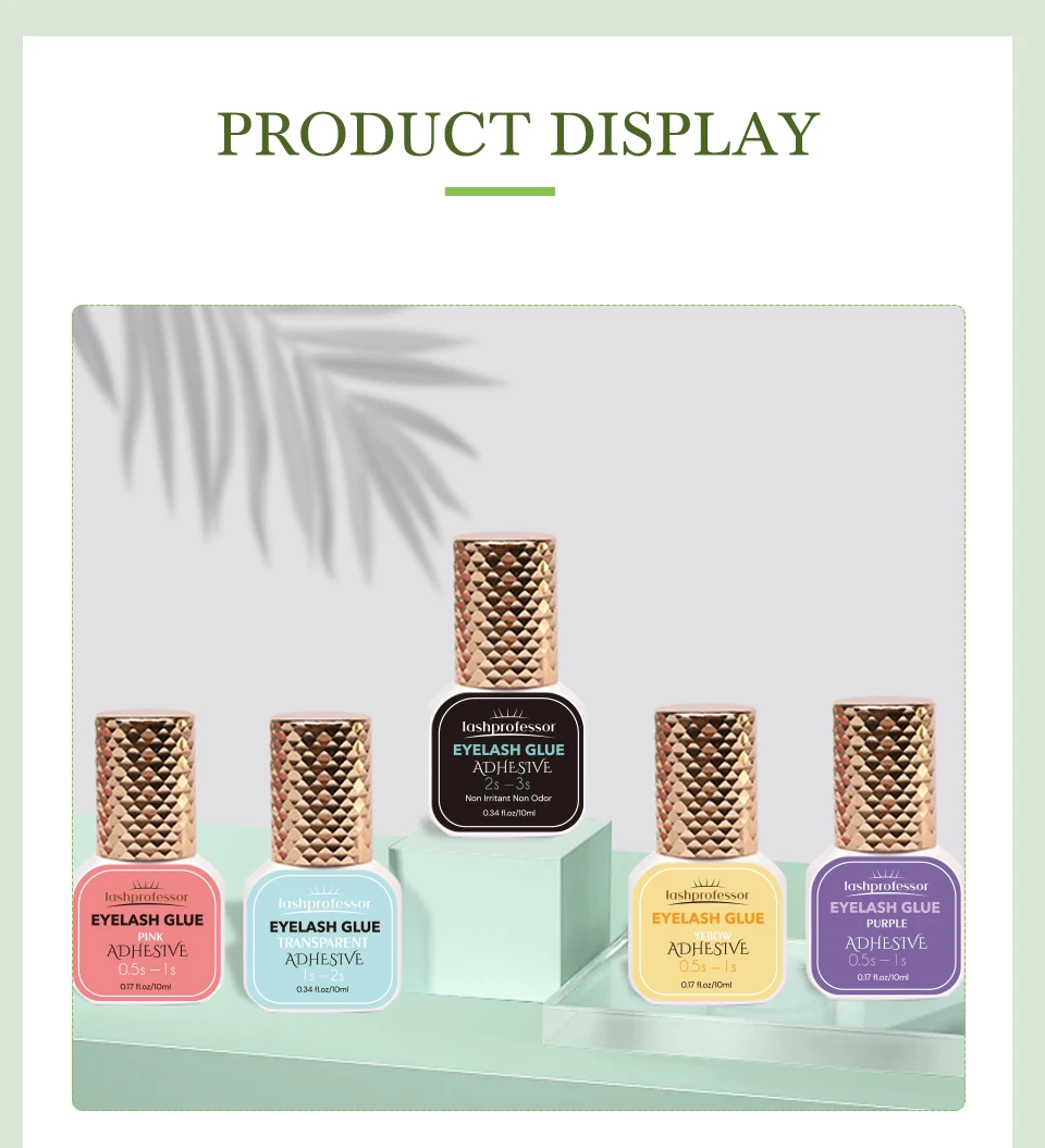 0,3S individueller Kleber für Wimpernverlängerungen, Schwarz/Klar, schnell trocknend, starker Kleber, langlebige Farbe, Wimpernverlängerungskleber, Make-up – Detail 11