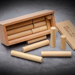 Onmogelijke puzzeldoos voor volwassenen en kinderen Houten hersenkraker Speelgoed Luban Lock Casse Tete Chinois IQ Test Logic Challenges