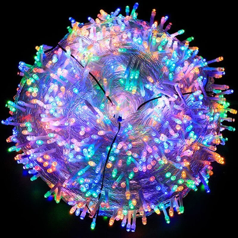 1pc 10M/20M Fairy Lights EU 220V LED String Garland Christmas Light Outdoor for Xmas Tree Street Garden Party Wedding Decoration