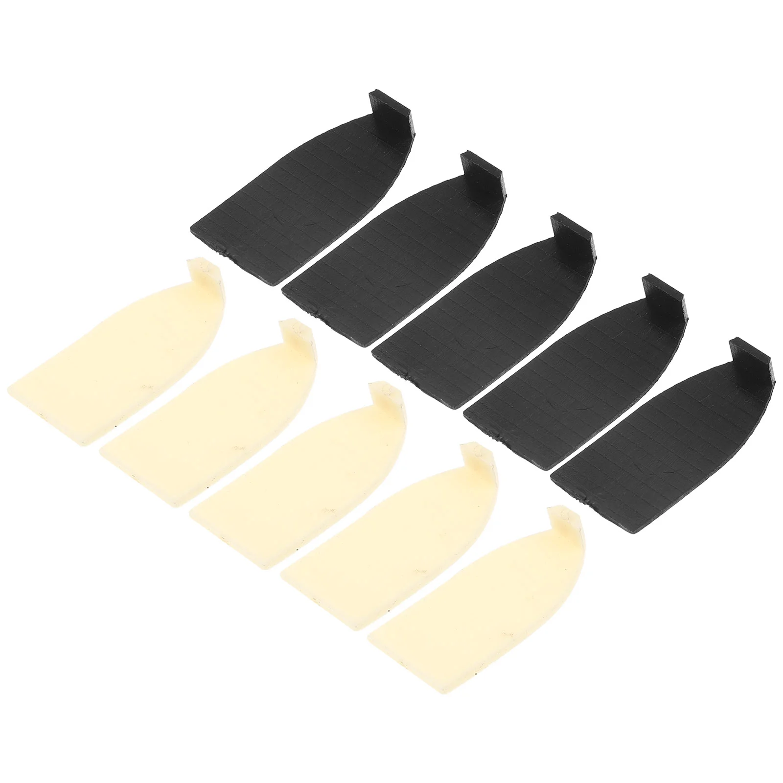 

10 Pcs Cello Bow Pieces Violin Horsetail Protector Repair Parts Tips Pads Viola Stringed Instruments Accessories Plastic and