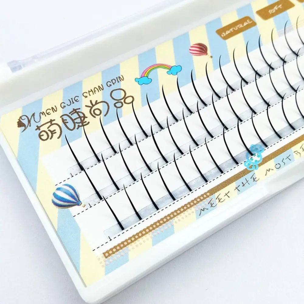 Bonito 5mm segmentado cílios inferiores diy maquiagem curto cílios inferiores extensão de longa duração sob grupos de olhos beleza