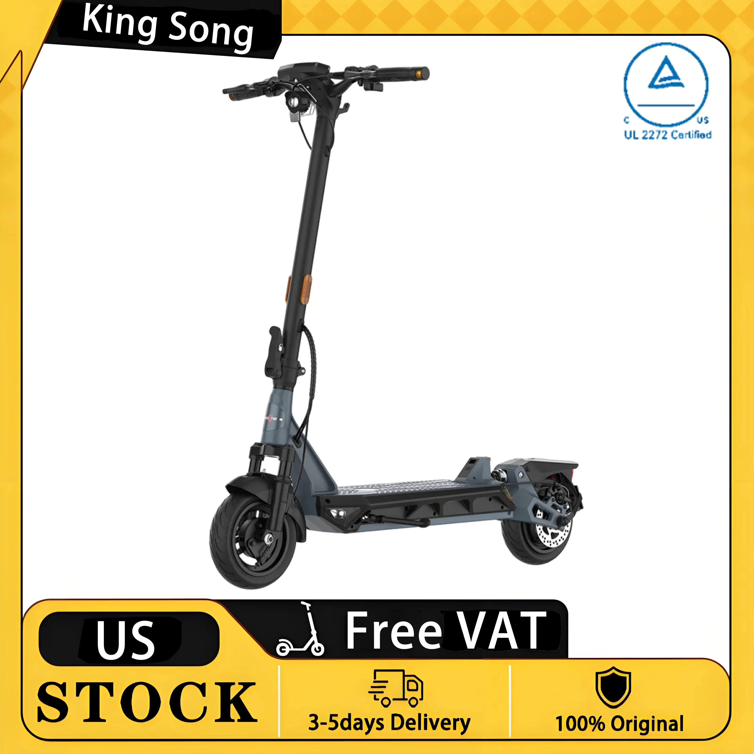 

KingSong N12PRO Electric Scooter | 10inch Tire 858Wh Battery 1000W Rated 1400W Peak Motor 80Km Long Range UL 2272 Certified Safe