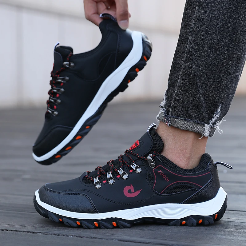 Summer Men's Low Cut Single Shoes Fashionable Plus Size Men's Shoes 2025 New Wear-resistant Anti Slip Casual Sports Hiking Shoes
