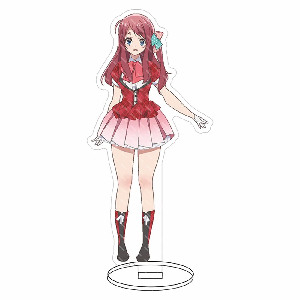 Figuras de acrílico de Anime ZOMBIE LAND SAGA, soporte de dos caras, placa modelo, Hoshikawa, lirio, Minamoto, Sakura, letrero de pie, decoración de escritorio