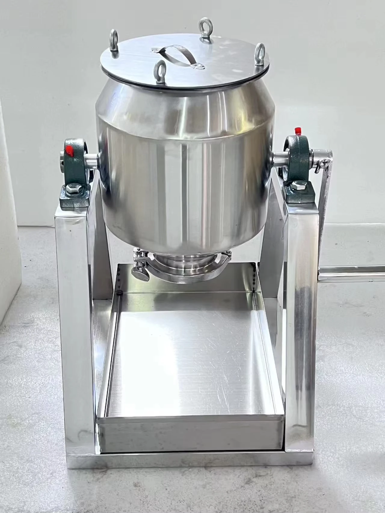 5L Manual Small Powder Mixing Machine Herb Nutrition Animal Feed Powder Mixer Commercial Home Food Powder Premix Blender Machin