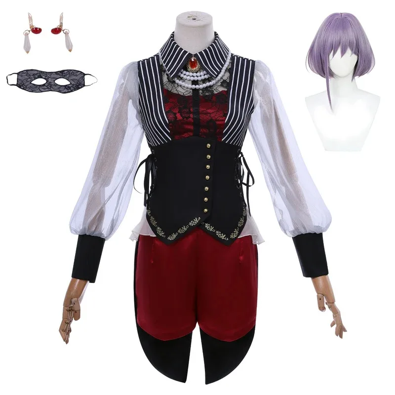 

BanG Dream Ave Mujica Nyamu Yutenji Cosplay Costume Stage Uniform Dress for Women Comic Con