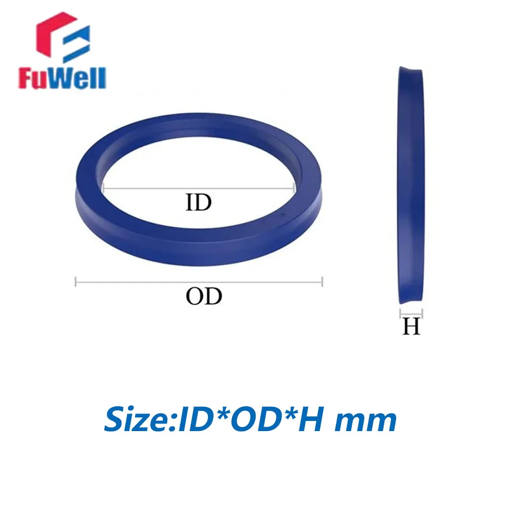 Fuwell 1pcs UN Polyurethane Hydraulic Oil Seal Ring Cylinder Sealing Durable PU Material Pressure Resistance 60*68*6~70*90*10mm