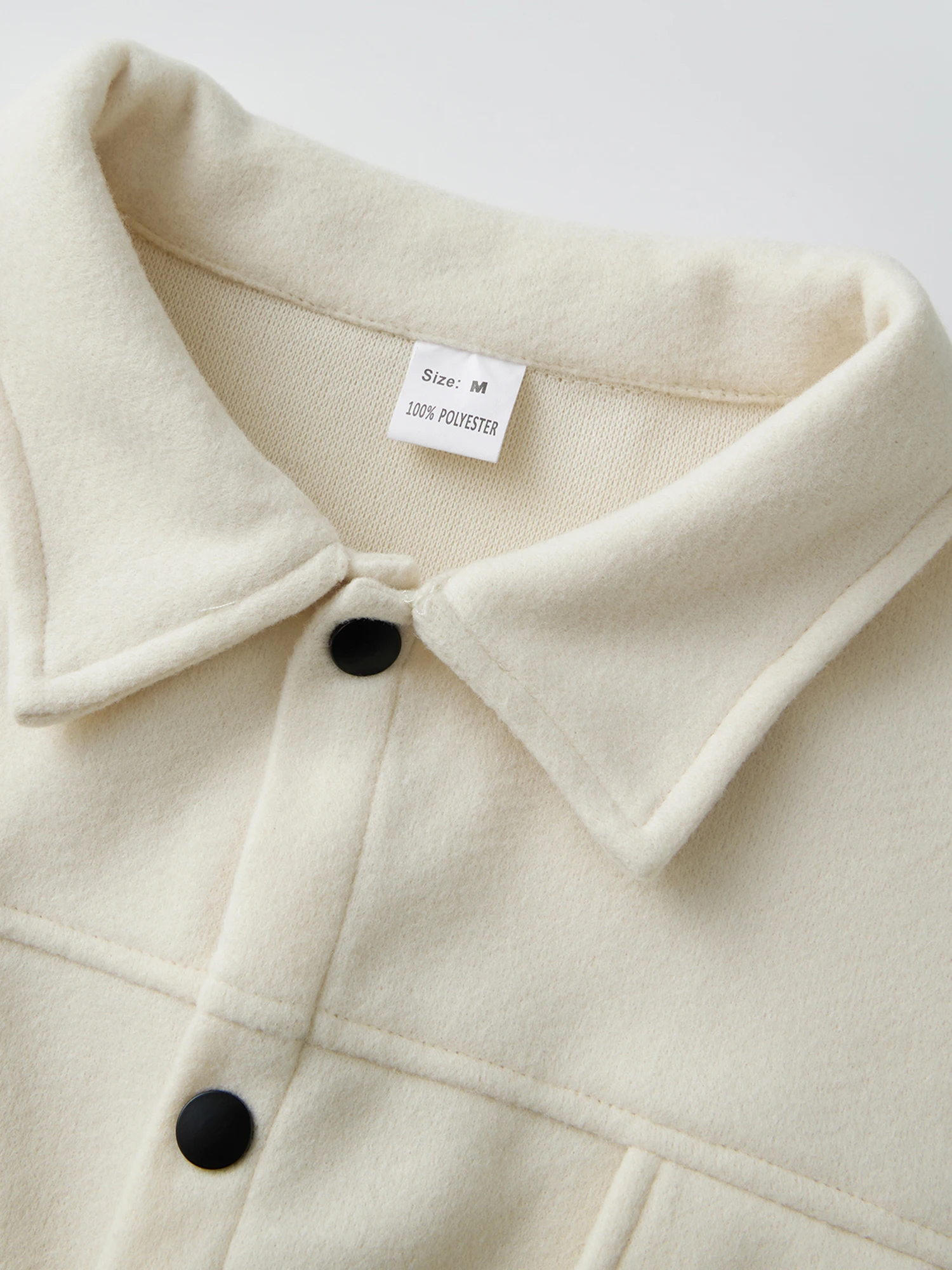 

Мужское осенне-зимнее шерстяное пальто с длинным рукавом и отложным воротником, однотонная куртка на кнопках