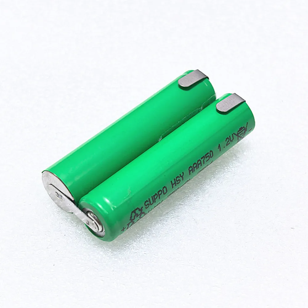 2 unidades/lote HSY-AAA0.75-PHP, nueva batería de Ni-MH de 2,4 V para afeitadoras Philips BodyGroom 7100 TT2029 TT2030 TT2036 TT2040/32 PG350