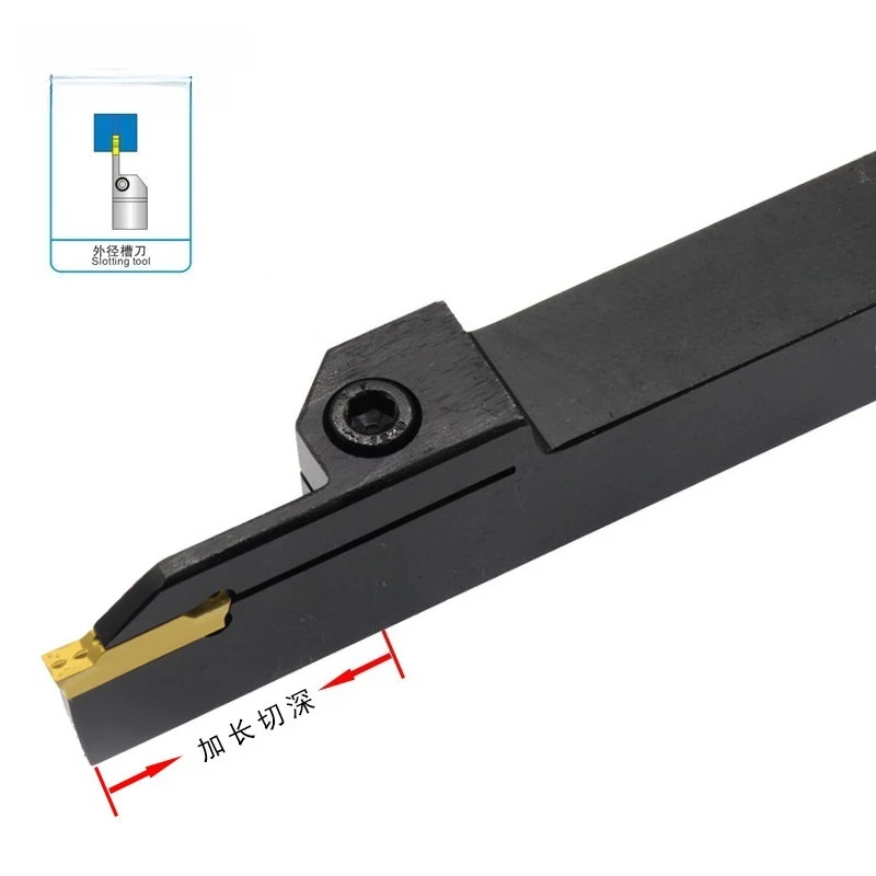 For lengthened cutting depth numerical control slotting tool bar, lathe cutting tool 2020-3T25 2525-4T30