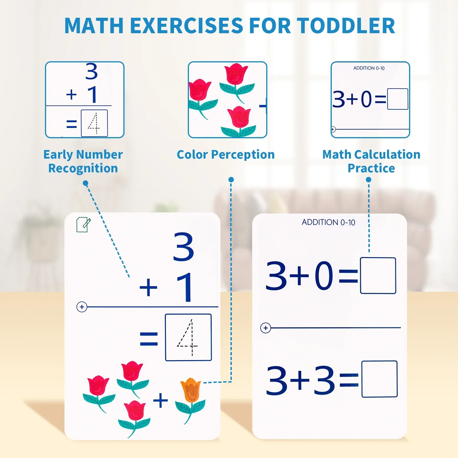 Animali Flashcard scritte a mano Alfanumerici Cancellati ripetutamente Impara i giocattoli per bambini Carta da disegno Educazione Addizione Sottrazione Gioco
